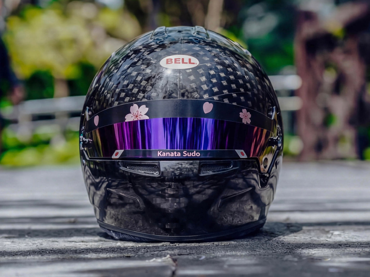 SAKURA visor stripe for helmet (Karting, Motorsport, Moto)