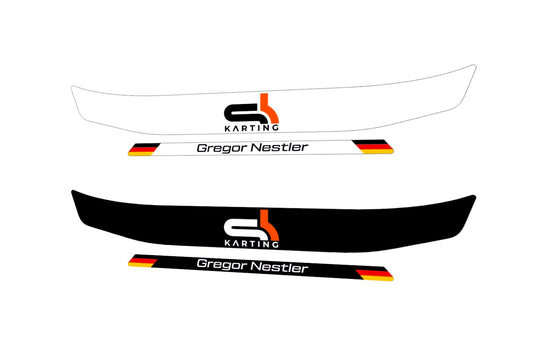 SH-KARTSPORT visor stripe for helmet (Karting, Motorsport, Moto)