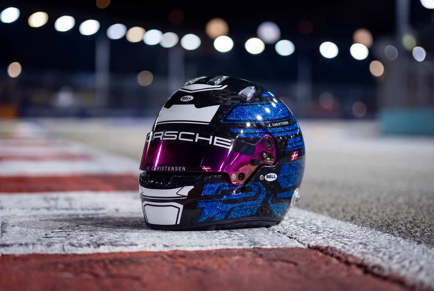 ADRIA Sticker Kit for helmet Color Scheme #4 with Glitter metallic (design pack) (Karting, Motorsport, Moto)
