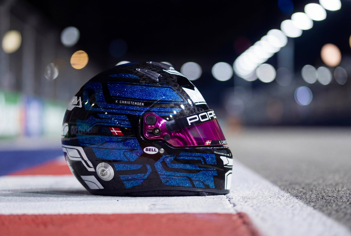ADRIA Sticker Kit for helmet Color Scheme #4 with Glitter metallic (design pack) (Karting, Motorsport, Moto)