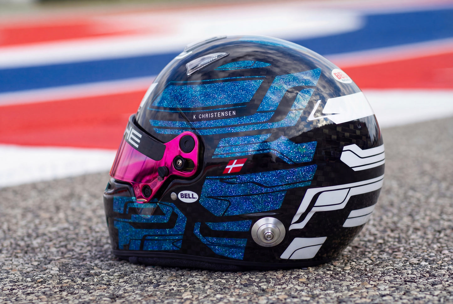 ADRIA Sticker Kit for helmet Color Scheme #4 with Glitter metallic (design pack) (Karting, Motorsport, Moto)
