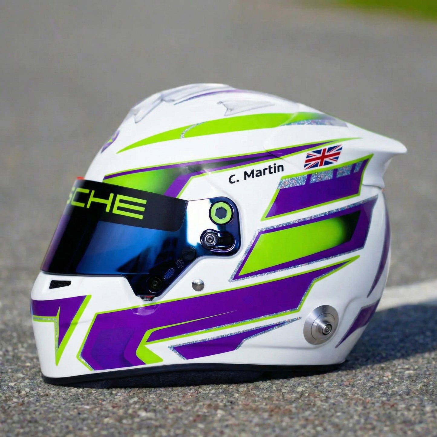 IMOLA Stickers for helmet Color Scheme #3 (design pack) (Karting, Motorsport, Moto)