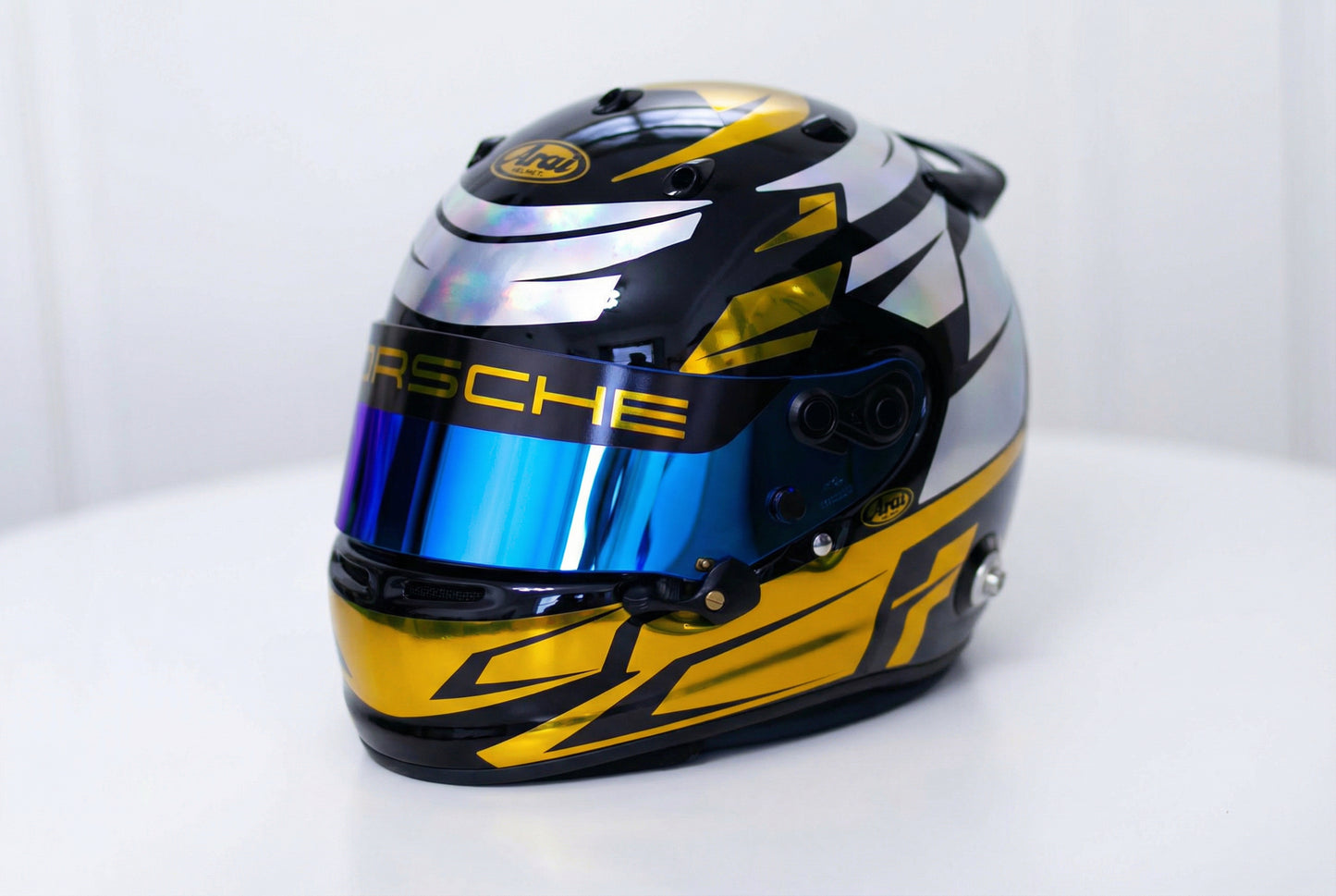 ALPHA Sticker Kit for helmet Color Scheme #4 FLUO & CHROME (design pack) (Karting, Motorsport, Moto)