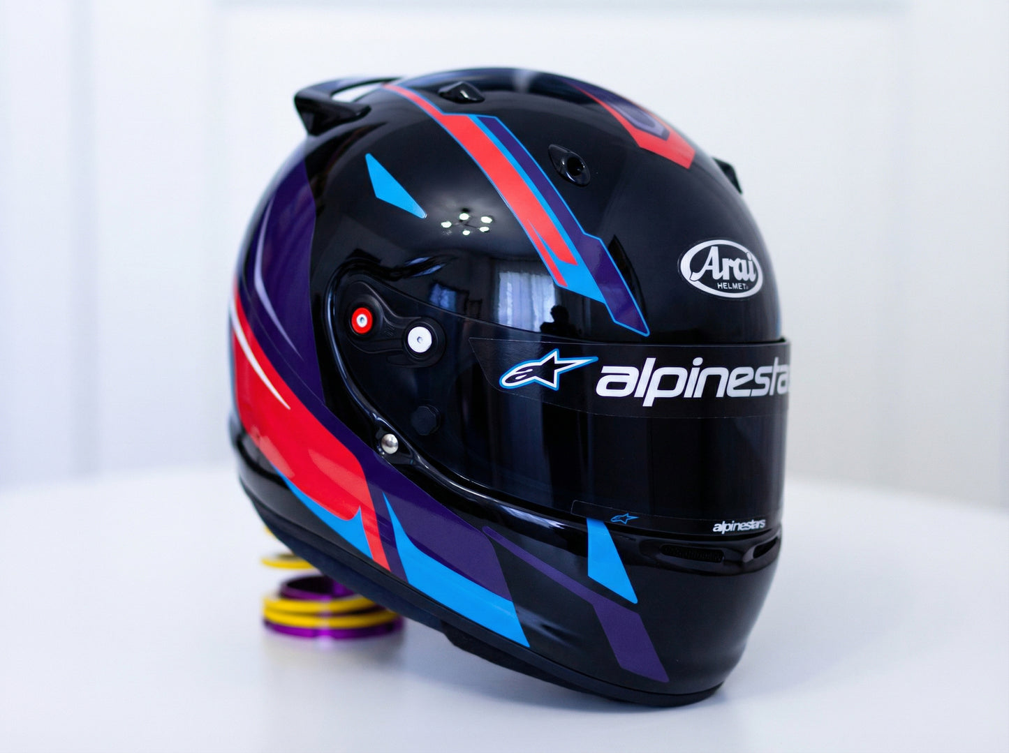 SPEED Stickers kit for helmet Color scheme #1 (design pack) (Karting, Motorsport, Moto)