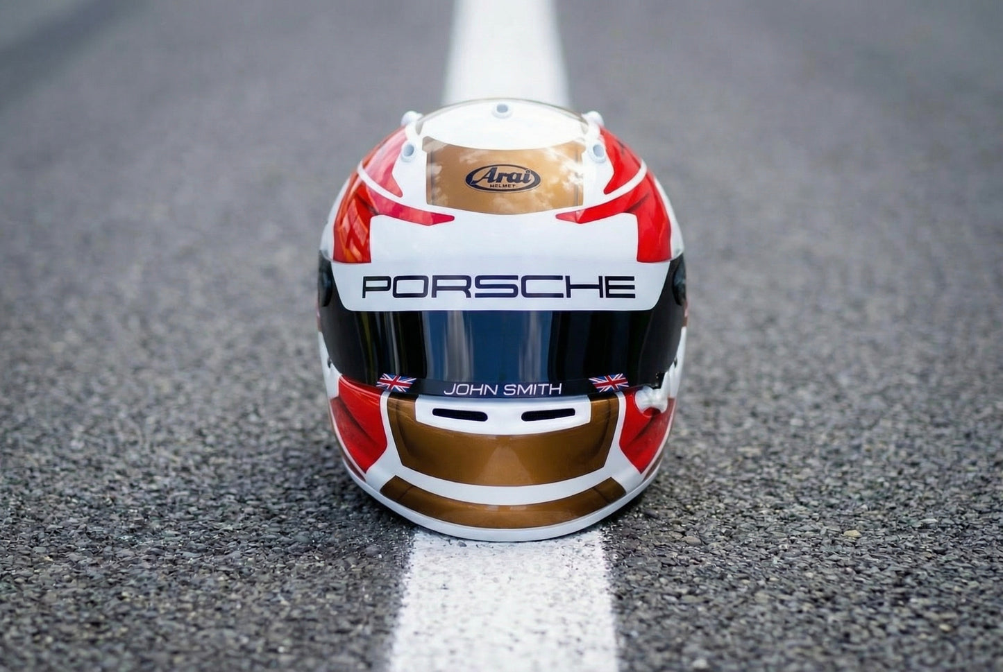 ASCARI Sticker Kit for helmet Color Scheme #1 with metal Silver (design pack) (Karting, Motorsport, Moto)