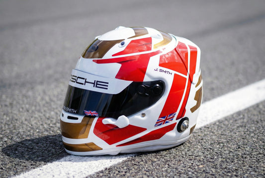 ASCARI Sticker Kit for helmet Color Scheme #1 with metal Silver (design pack) (Karting, Motorsport, Moto)