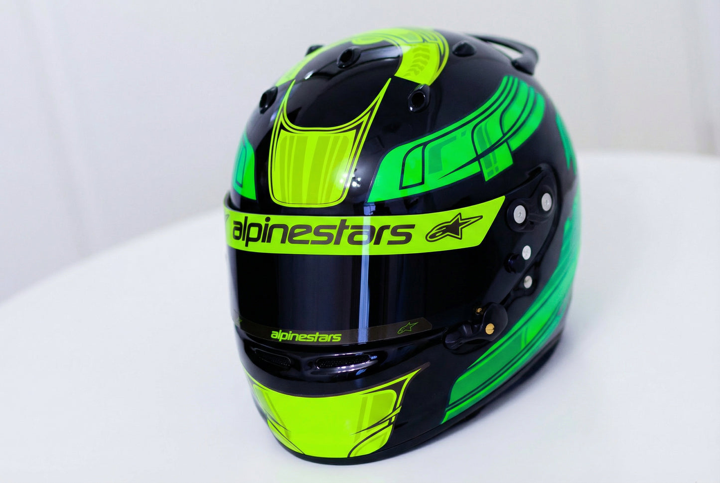 CHAMPION FLUOR Stickers for helmet (design pack) (Karting, Motorsport, Moto)