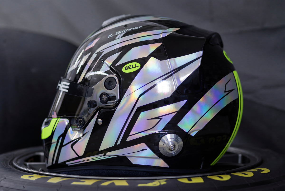 Helment Sticker Full OMEGA Sticker Kit for helmet Color Scheme #3 with Fluo & Chrome (desig ...