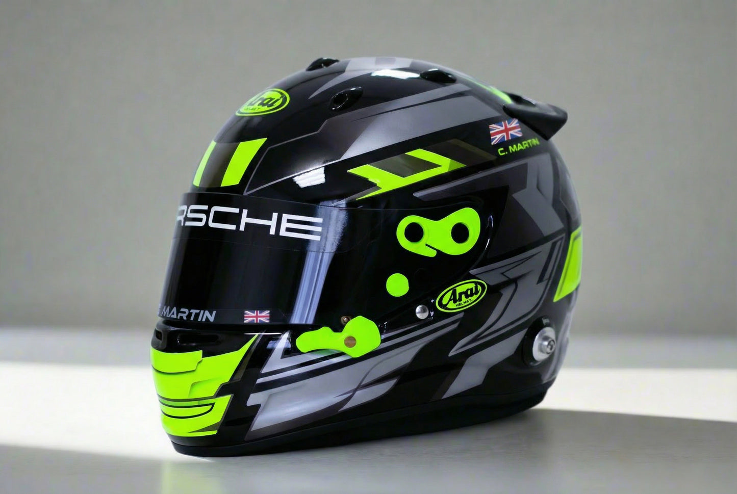 LONATO Sticker Kit for helmet Color Scheme #4 FLUO WHITE helmet (design pack) (Karting, Motorsport, Moto)