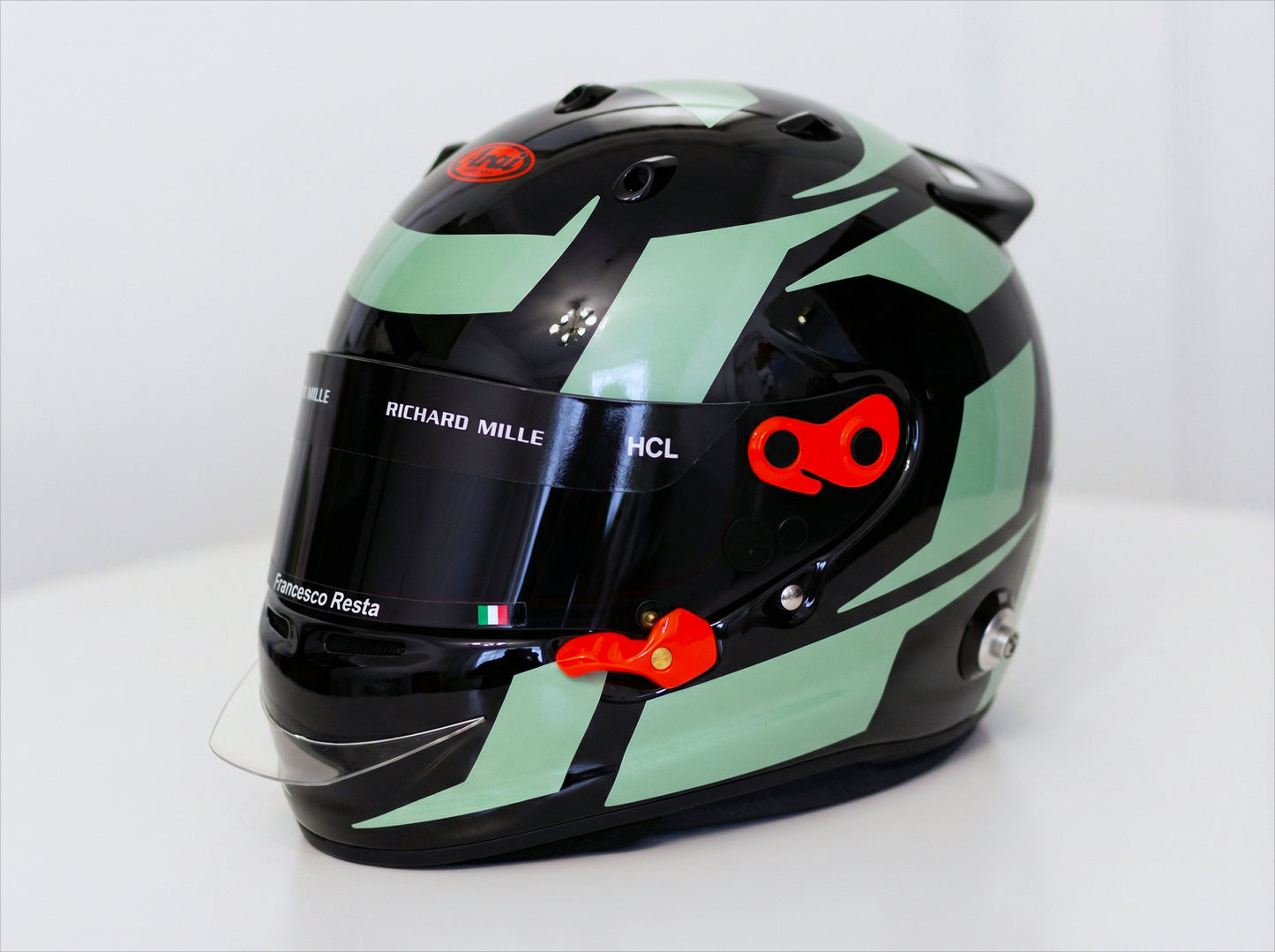 ATOMIC Stickers for helmet Color scheme #1 (design pack) (Karting, Motorsport, Moto)
