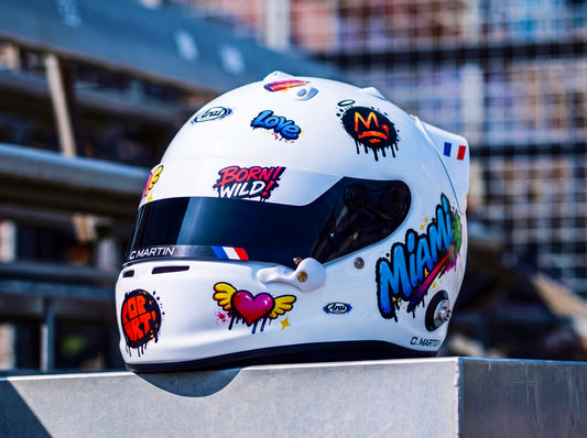 BORN WILD Sticker Kit for helmet (design pack) (Karting, Motorsport, Moto)