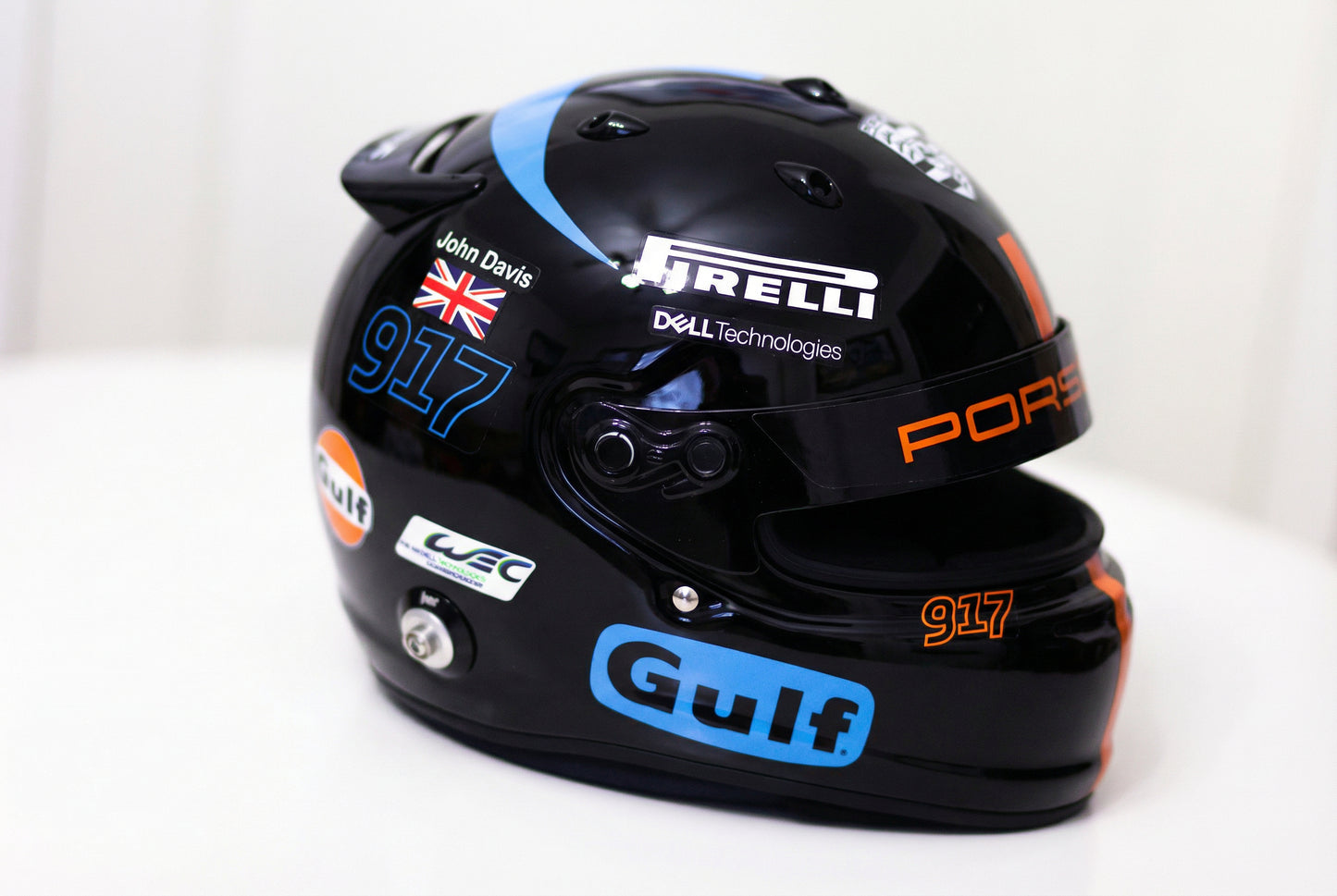 GULF Helmet Sticker Pack (design pack) (Karting, Motorsport, Moto)