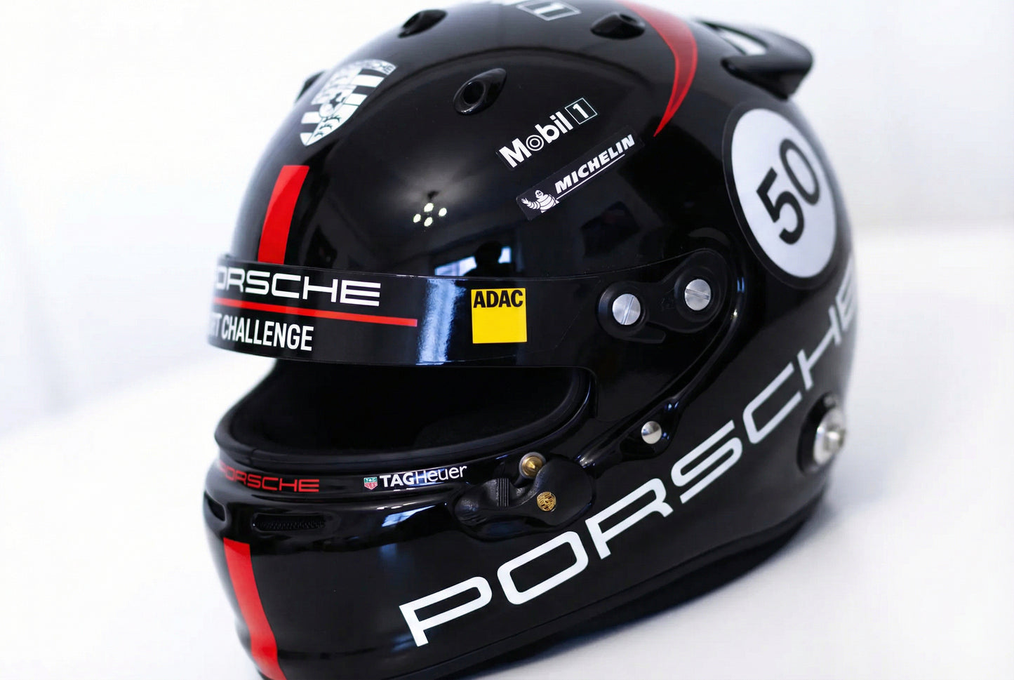 PORSCHE Challenge Helmet Sticker Pack Color Scheme #1 RED (design pack) (Karting, Motorsport, Moto)