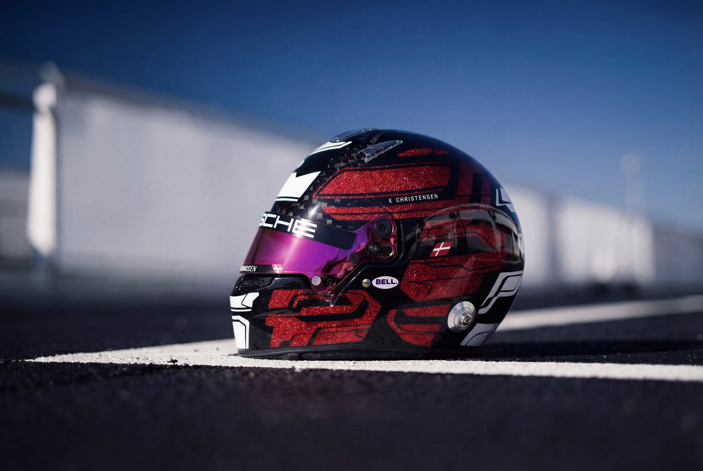 ADRIA Sticker Kit for helmet Color Scheme #4 with Glitter metallic (design pack) (Karting, Motorsport, Moto)