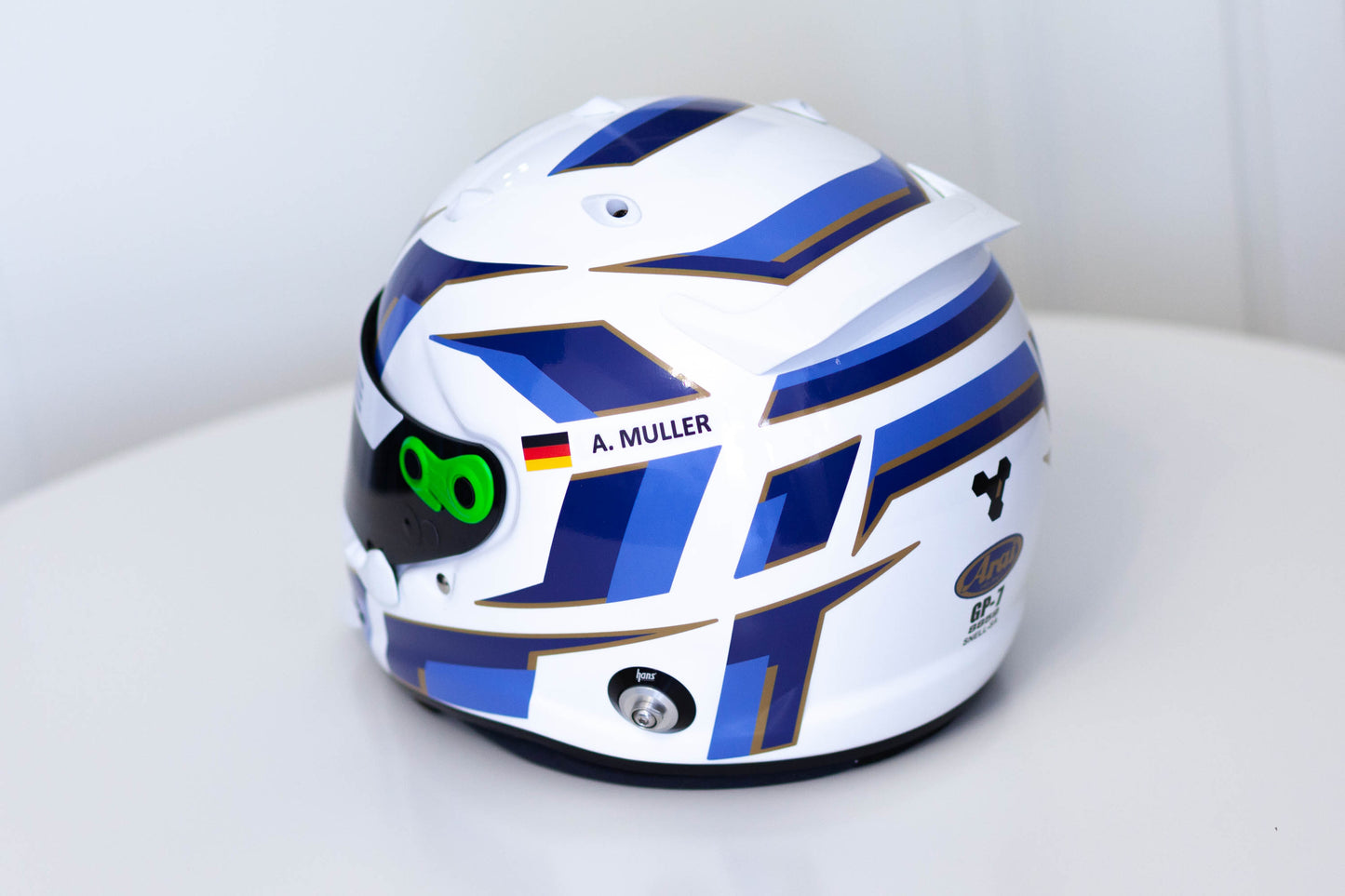 ATOMIC Stickers for helmet Color scheme #4 (design pack) (Karting, Motorsport, Moto)
