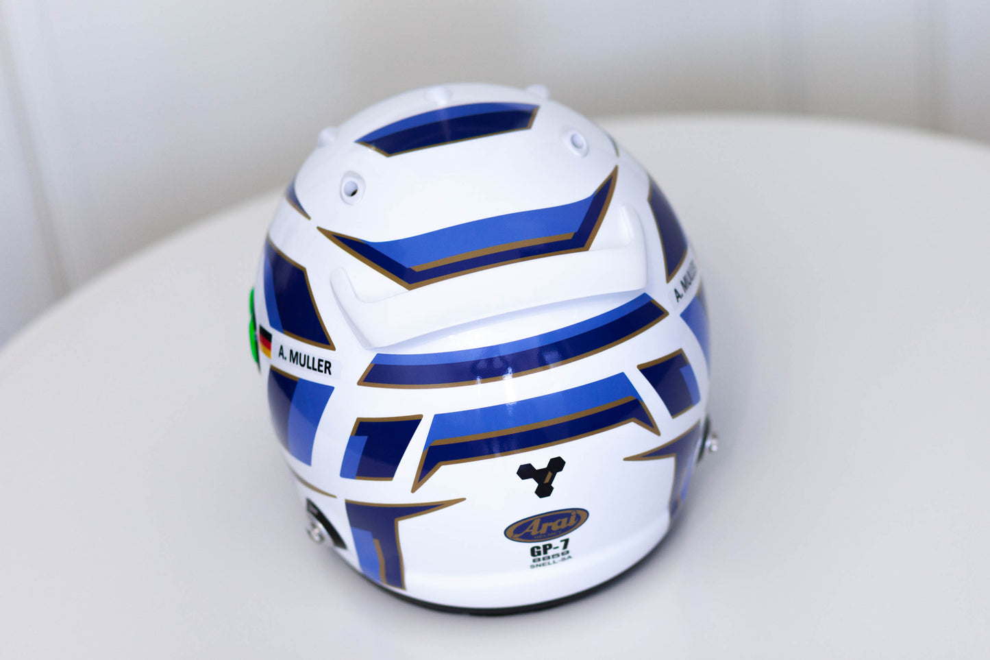ATOMIC Stickers for helmet Color scheme #4 (design pack) (Karting, Motorsport, Moto)
