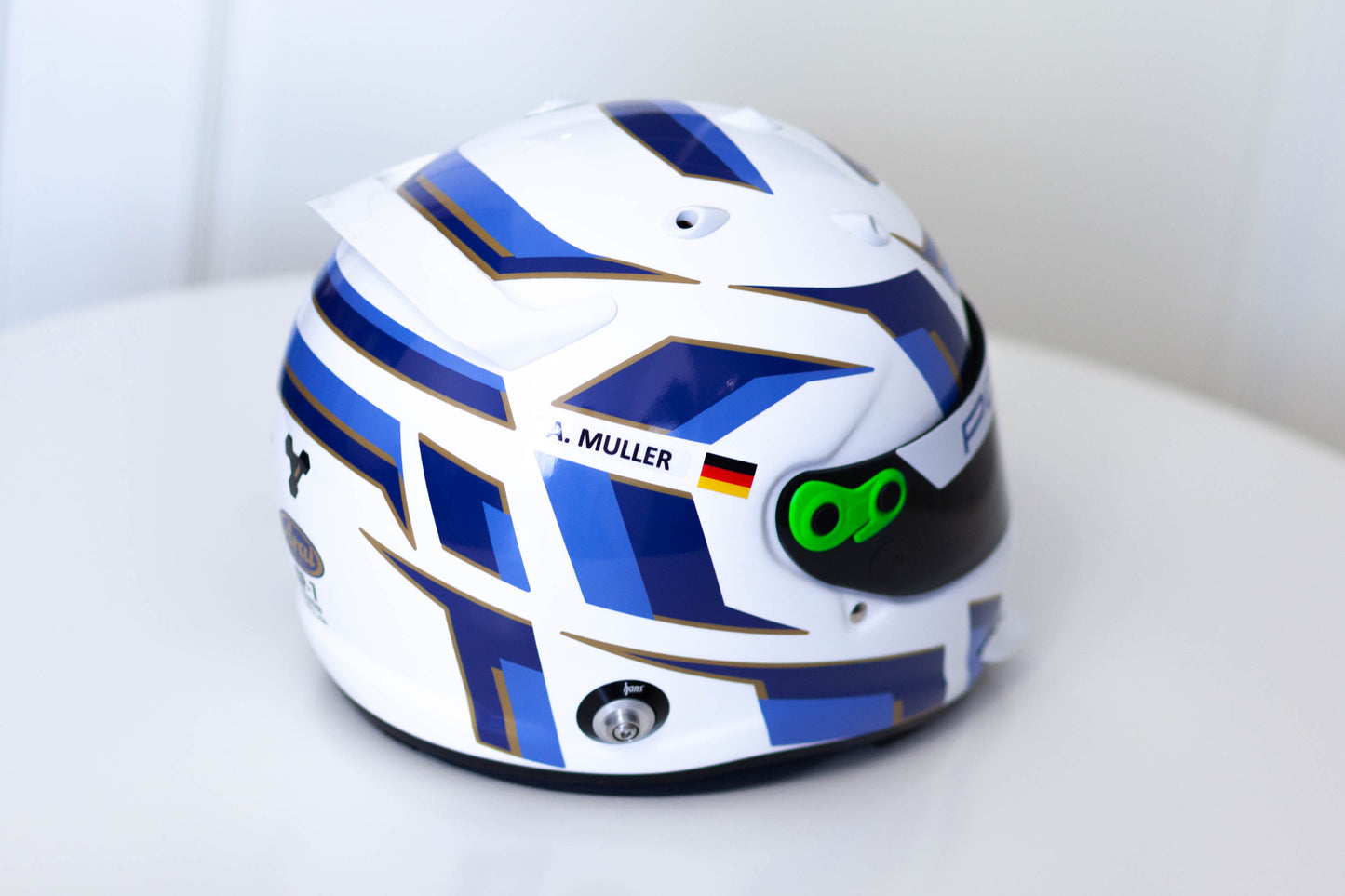 ATOMIC Stickers for helmet Color scheme #4 (design pack) (Karting, Motorsport, Moto)