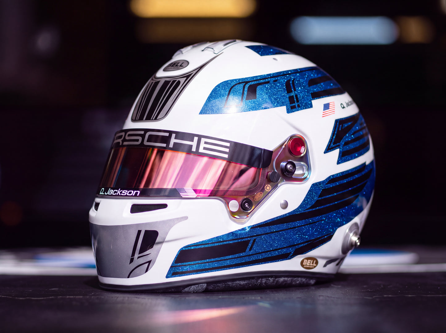 CHAMPION Sticker Kit for helmet Color Scheme #8 with Glitter & Metal (design pack) (Karting, Motorsport, Moto)