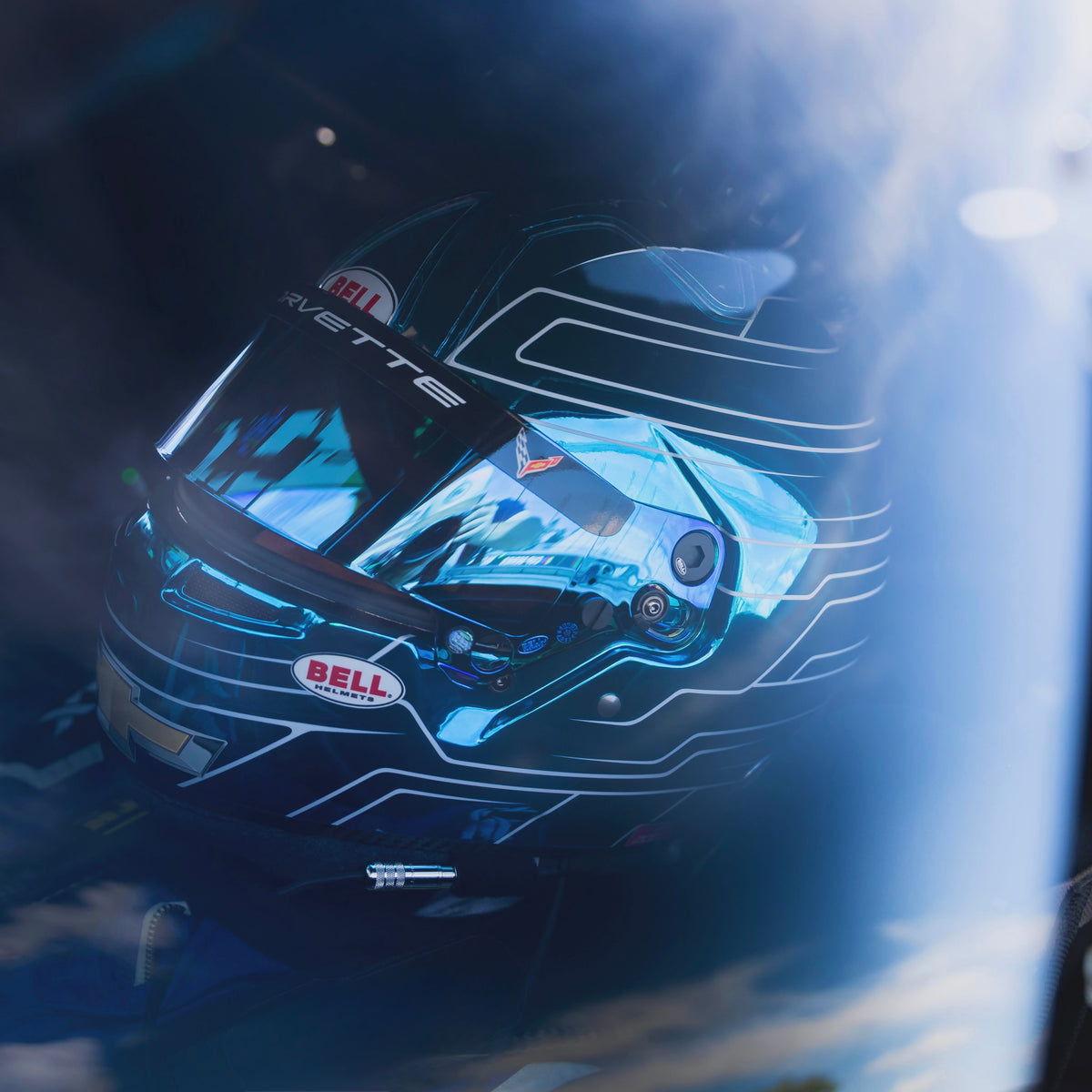 Corvette Sport Visor Sticker (Karting, Motorsport, Moto)