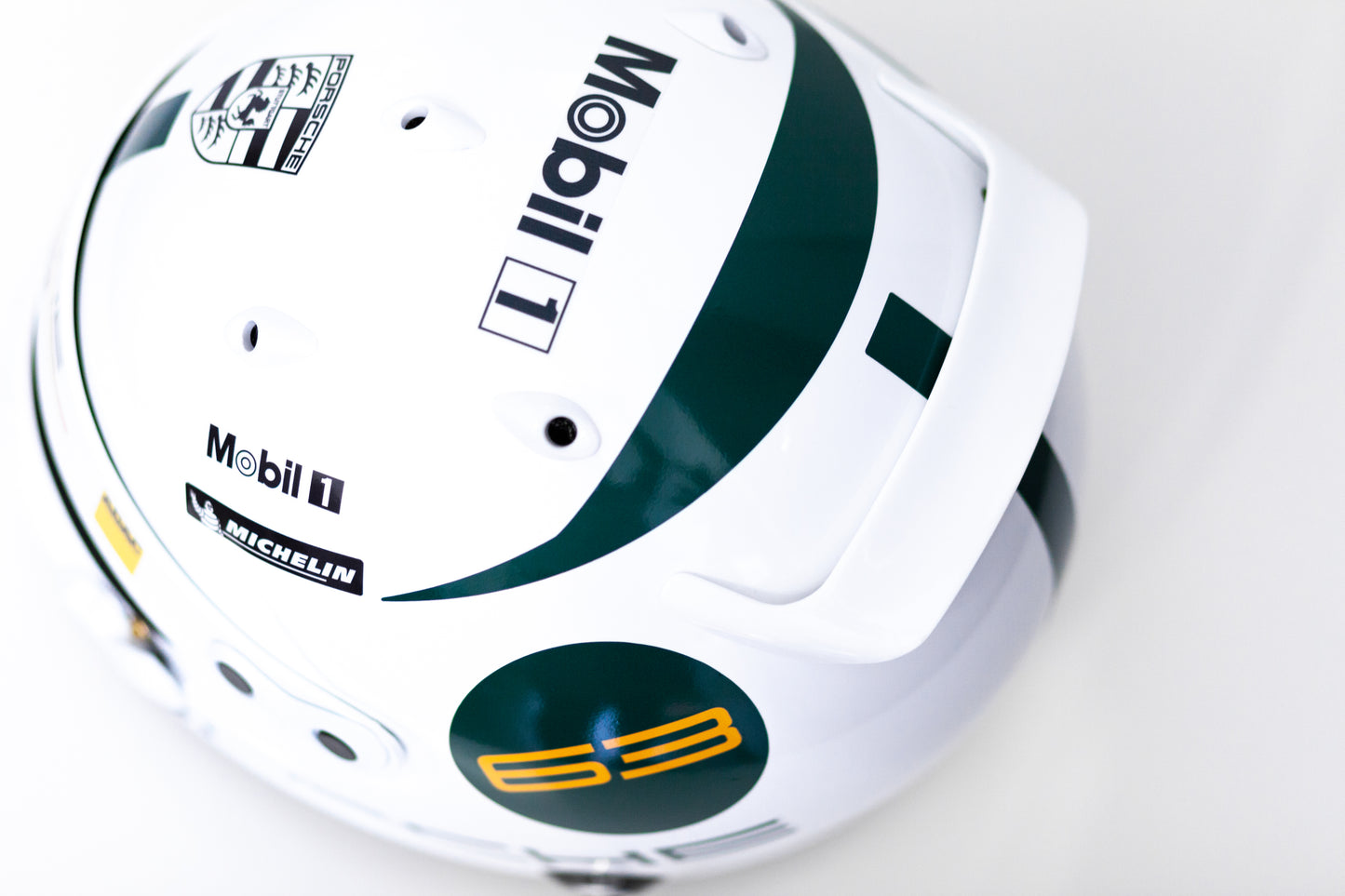 PORSCHE Challenge Helmet Sticker Pack Color Scheme #2 GREEN (design pack) (Karting, Motorsport, Moto)