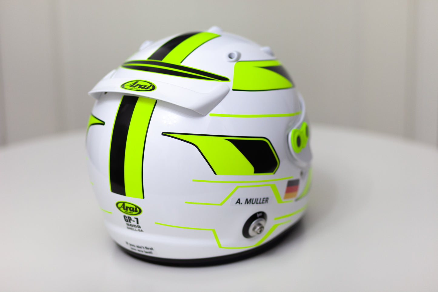 MONACO Sticker Kit for helmet Color Scheme #2 with Fluo (design pack) (Karting, Motorsport, Moto)