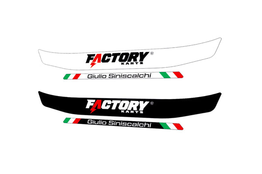 FACTORY Karts visor stripe for helmet (design pack) (Karting, Motorsport, Moto)
