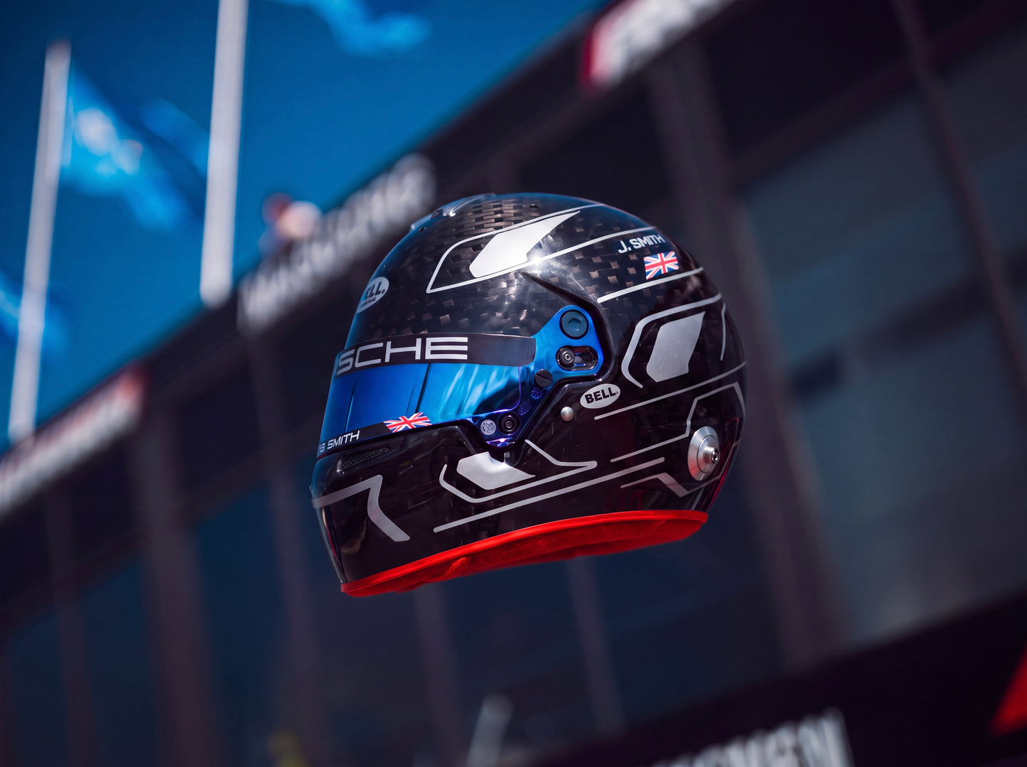 Monaco Sticker Kit for helmet Color Scheme #4 with Chrome (design pack) (Karting, Motorsport, Moto)