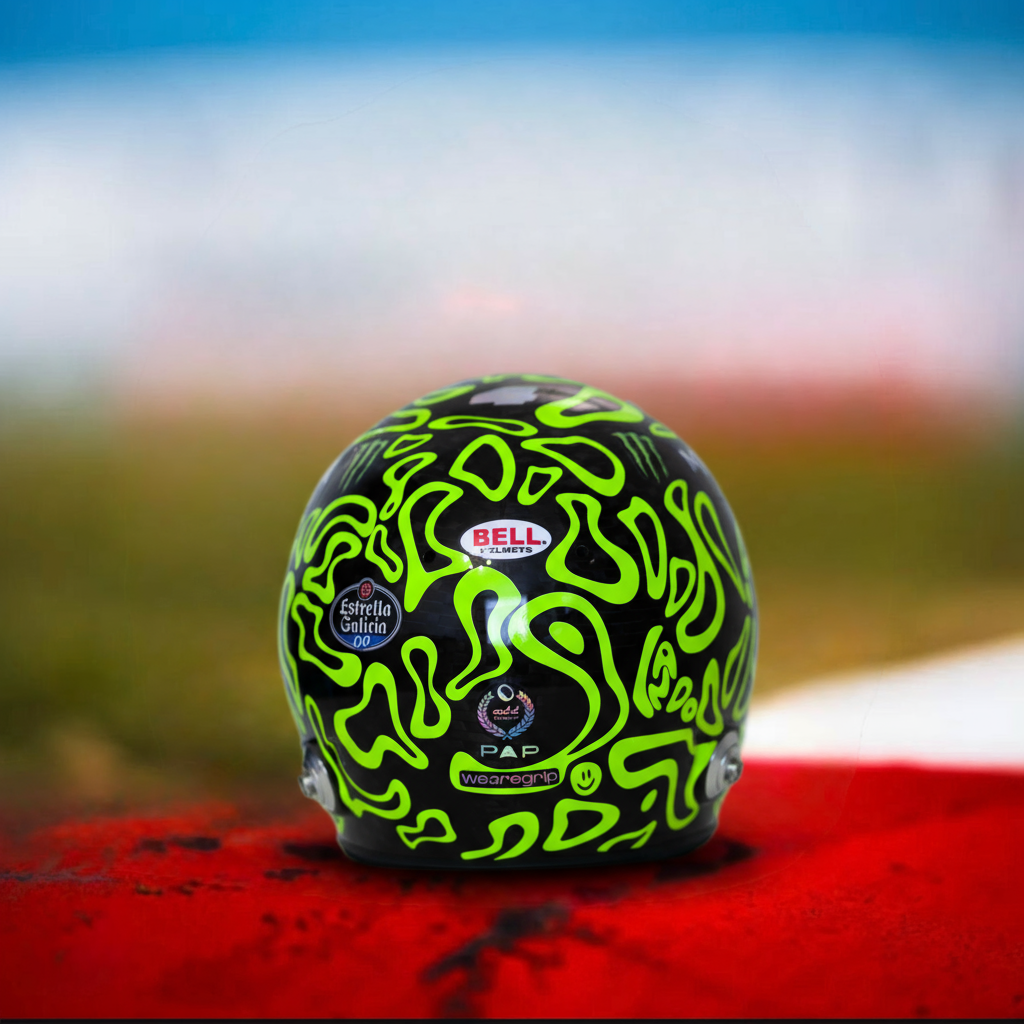 LANDO 2025 Sticker Kit for helmet Color Scheme 1 in FLUO (design pack) (Karting, Motorsport, Moto)