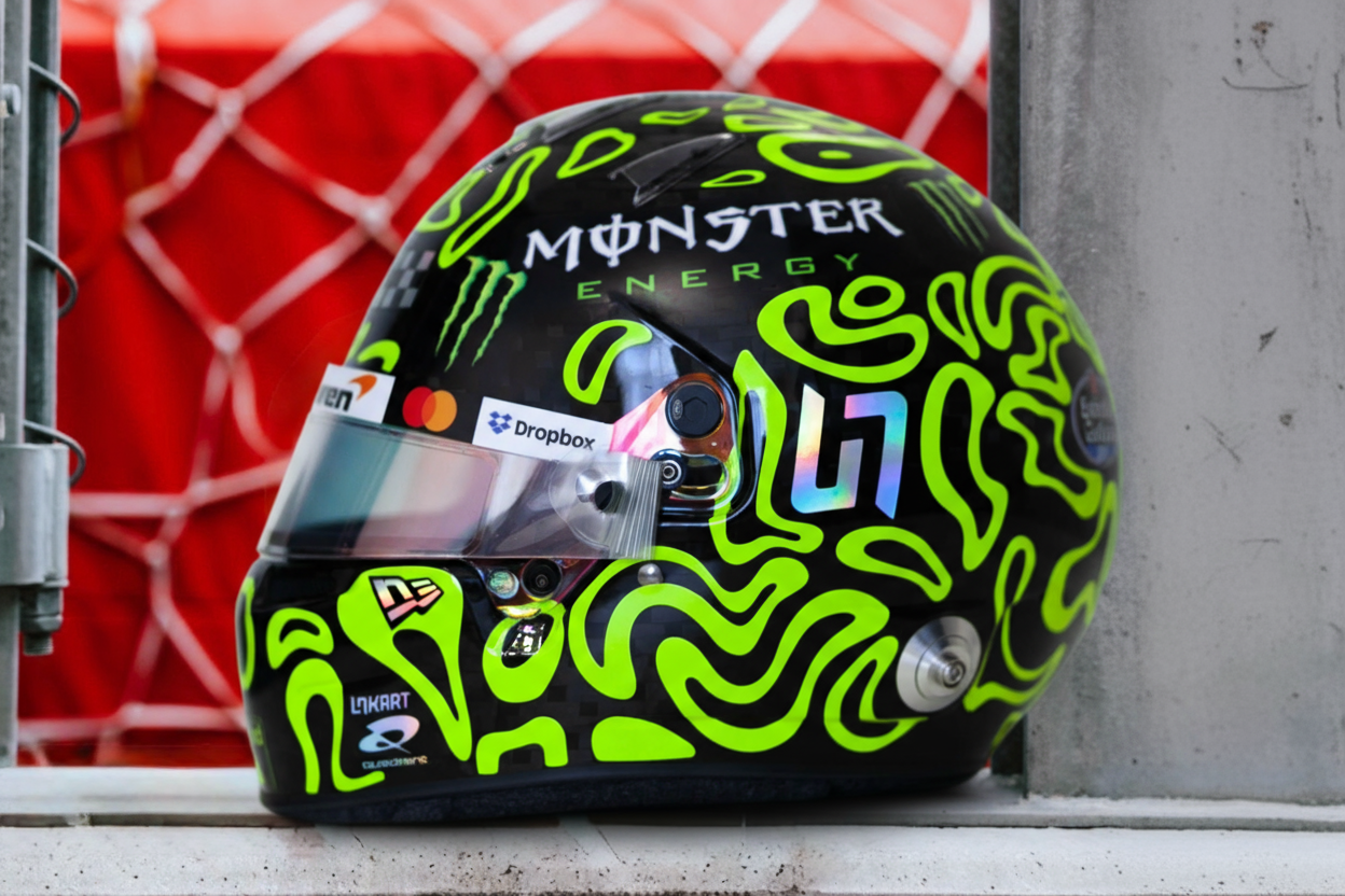 LANDO 2025 Sticker Kit for helmet Color Scheme 1 in FLUO (design pack) (Karting, Motorsport, Moto)