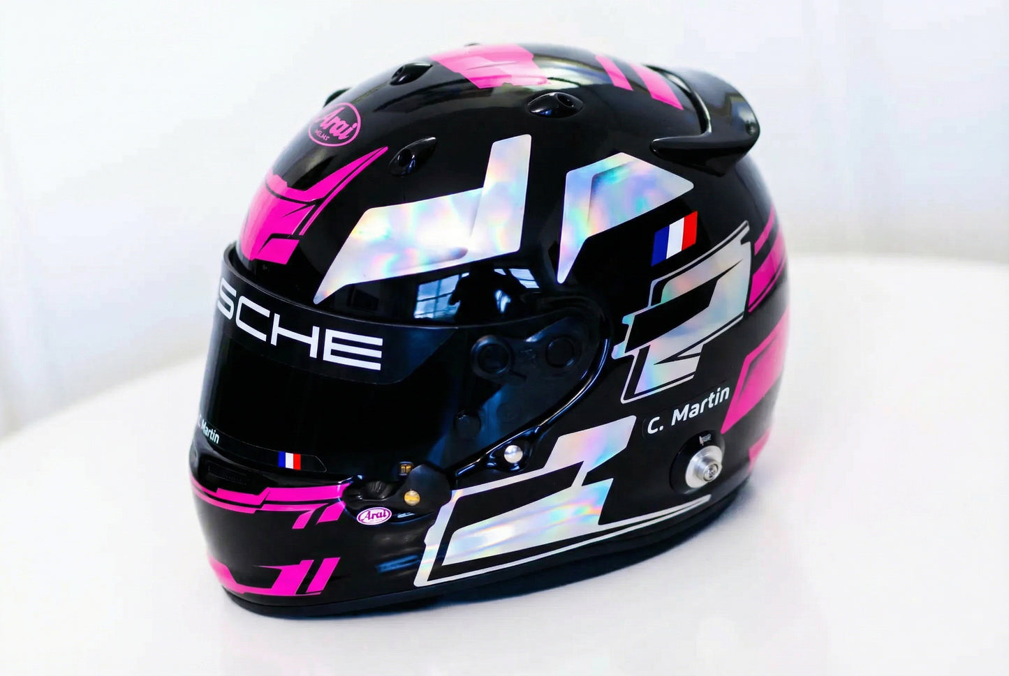 MISANO Sticker Kit for helmet Color Scheme #6 CHROME (design pack) (Karting, Motorsport, Moto)