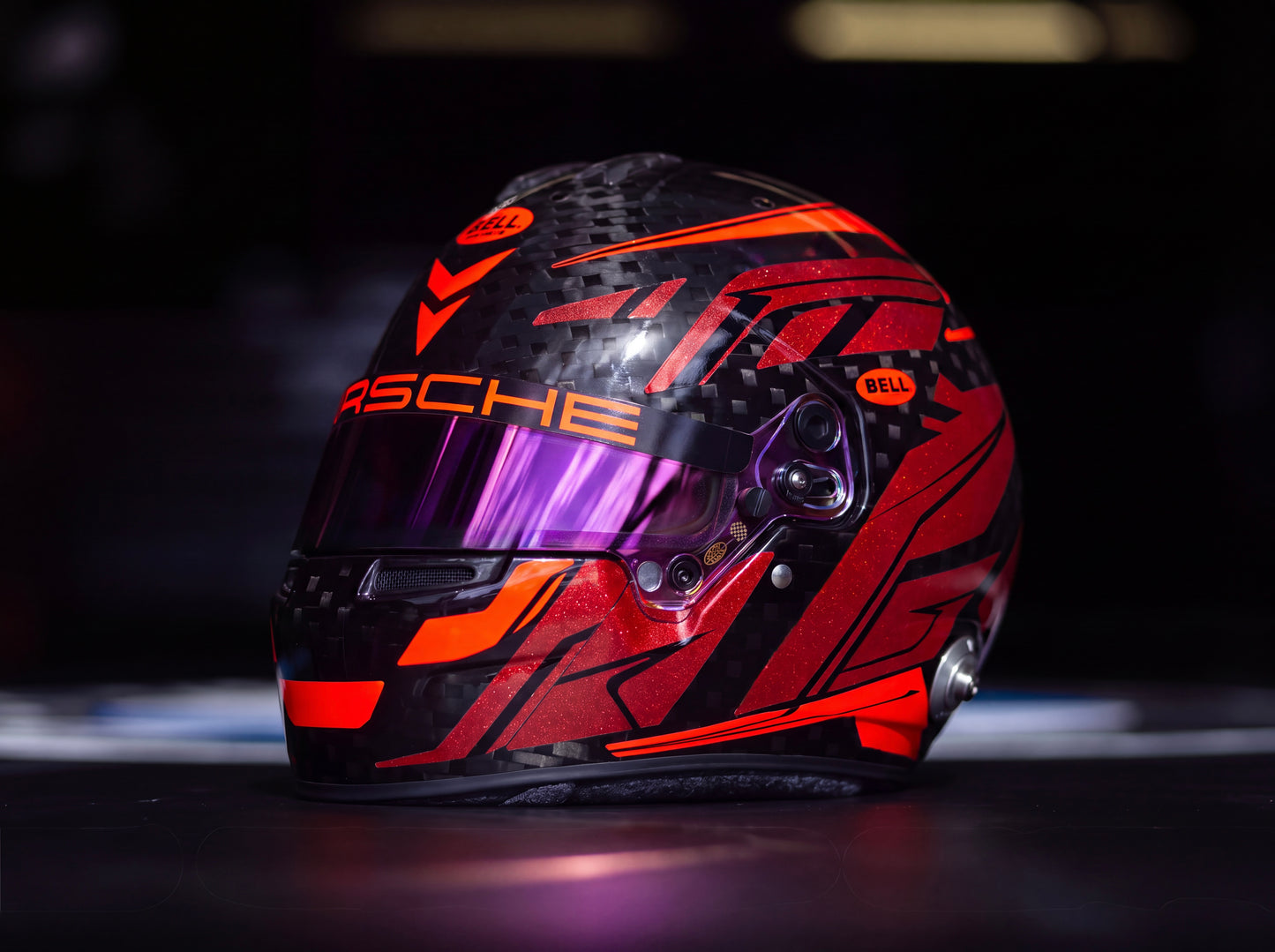 OMEGA Sticker Kit for helmet Color Scheme #4 with Glitter & Fluo (design pack) (Karting, Motorsport, Moto)