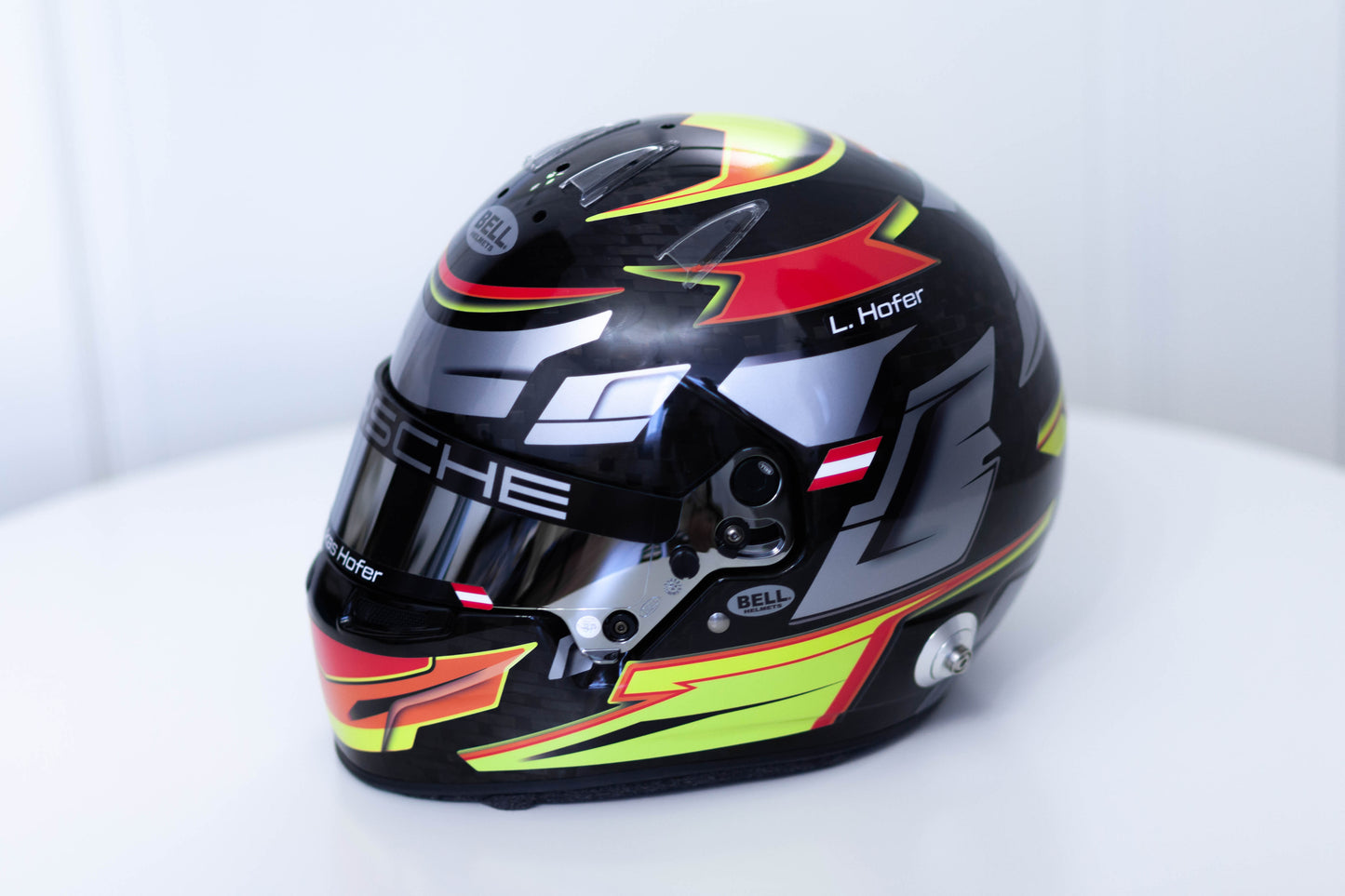 ALPHA Sticker Kit for helmet Color Scheme #7 with metal Silver (design pack) (Karting, Motorsport, Moto)