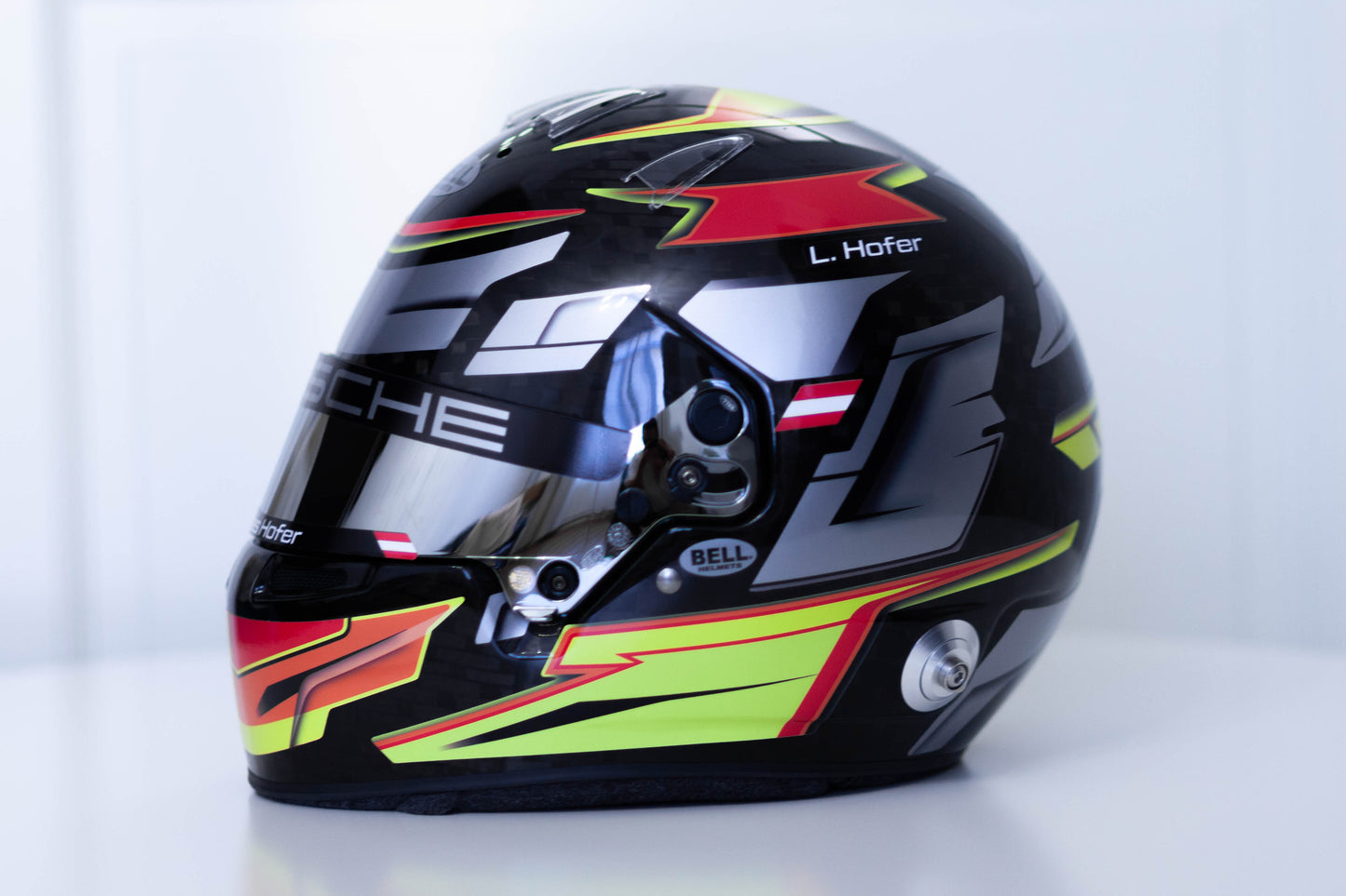 ALPHA Sticker Kit for helmet Color Scheme #7 with metal Silver (design pack) (Karting, Motorsport, Moto)