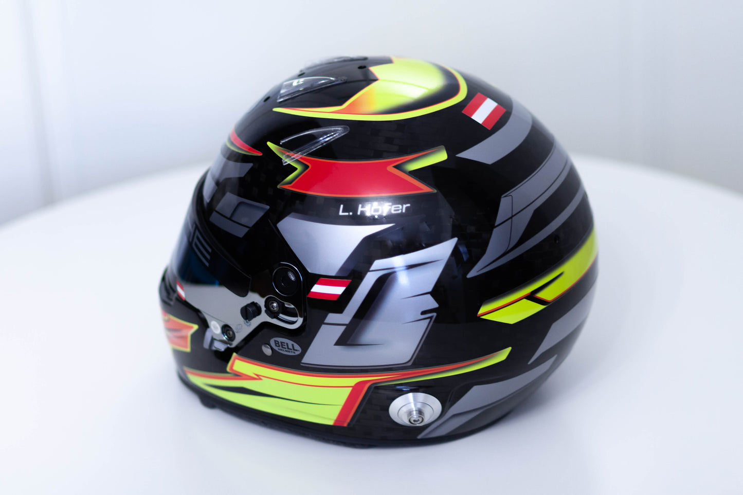 ALPHA Sticker Kit for helmet Color Scheme #7 with metal Silver (design pack) (Karting, Motorsport, Moto)