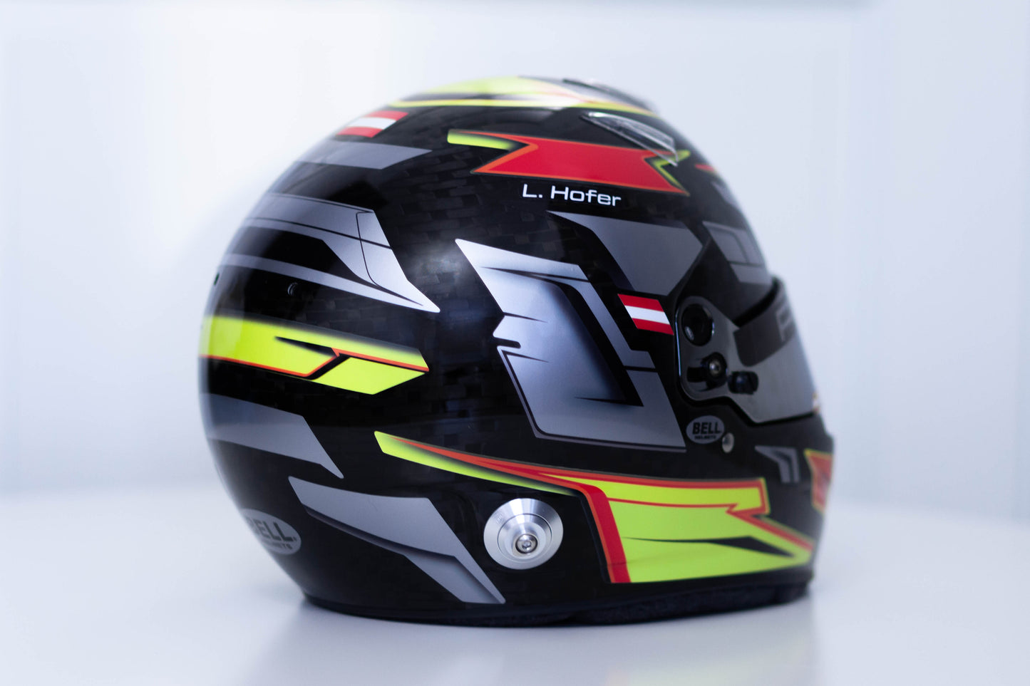ALPHA Sticker Kit for helmet Color Scheme #7 with metal Silver (design pack) (Karting, Motorsport, Moto)