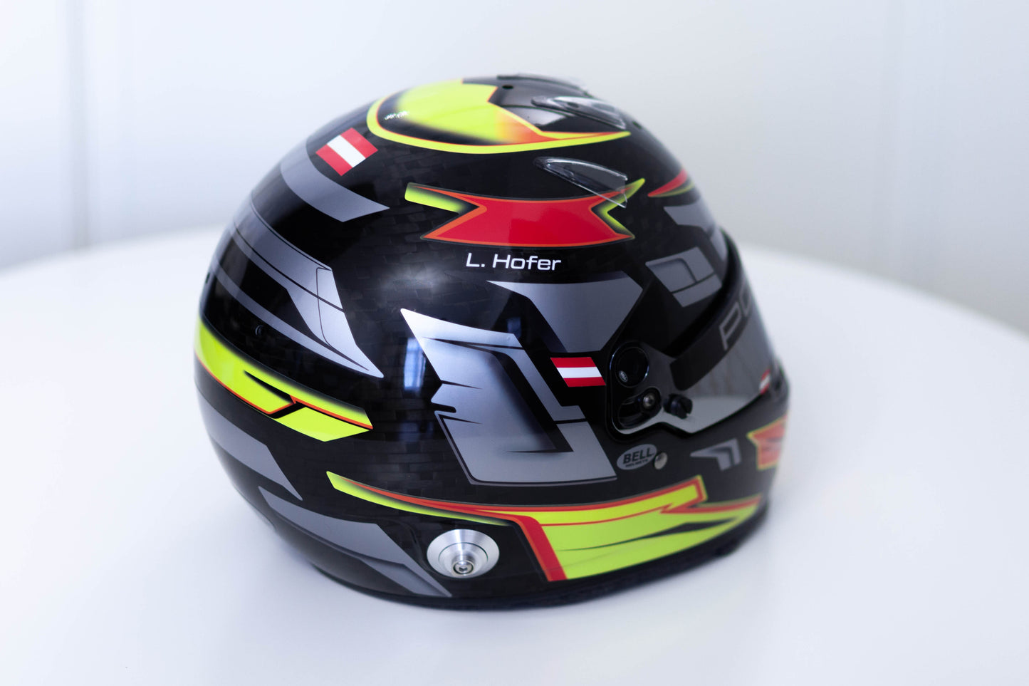 ALPHA Sticker Kit for helmet Color Scheme #7 with metal Silver (design pack) (Karting, Motorsport, Moto)