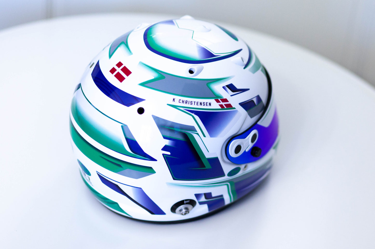 ALPHA Sticker Kit for helmet Color Scheme #8 (design pack) (Karting, Motorsport, Moto)