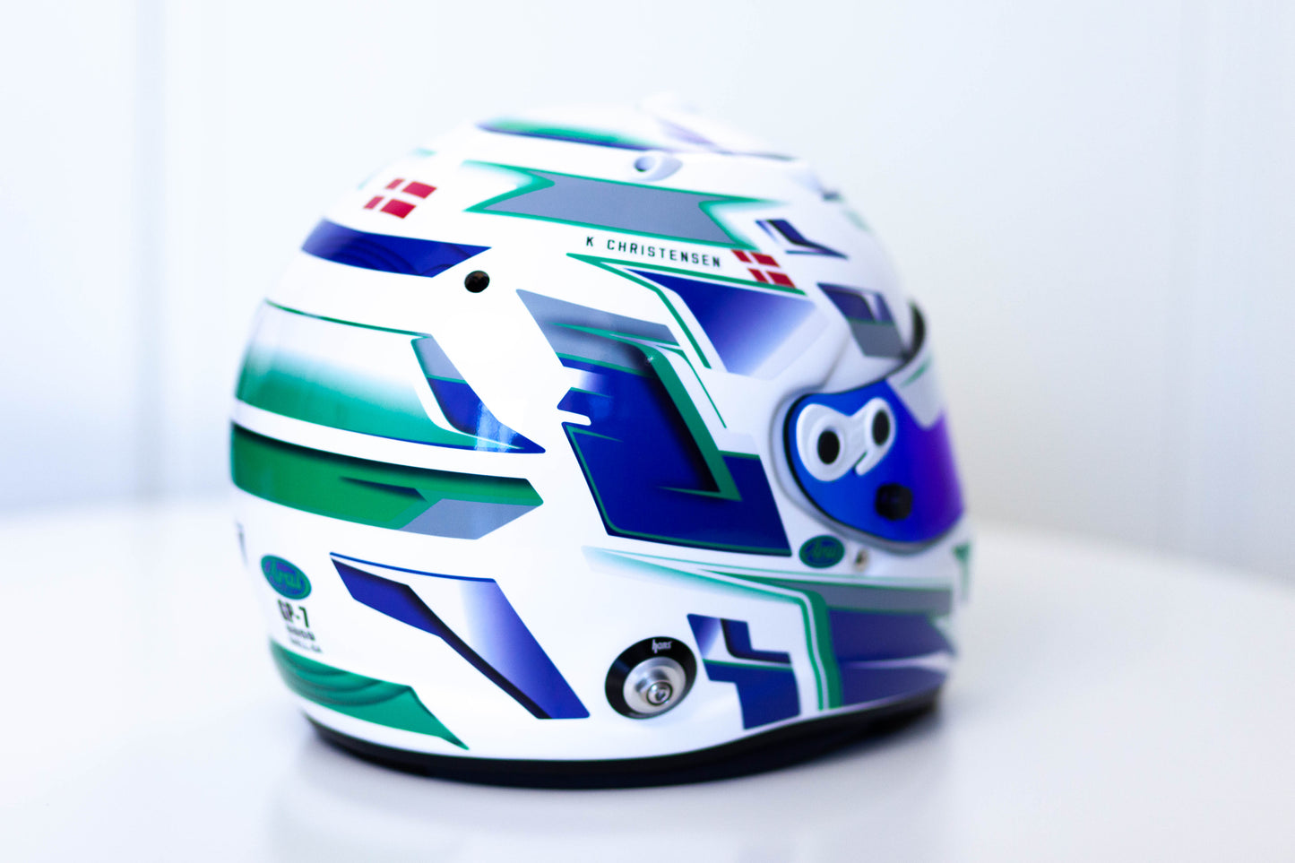 ALPHA Sticker Kit for helmet Color Scheme #8 (design pack) (Karting, Motorsport, Moto)