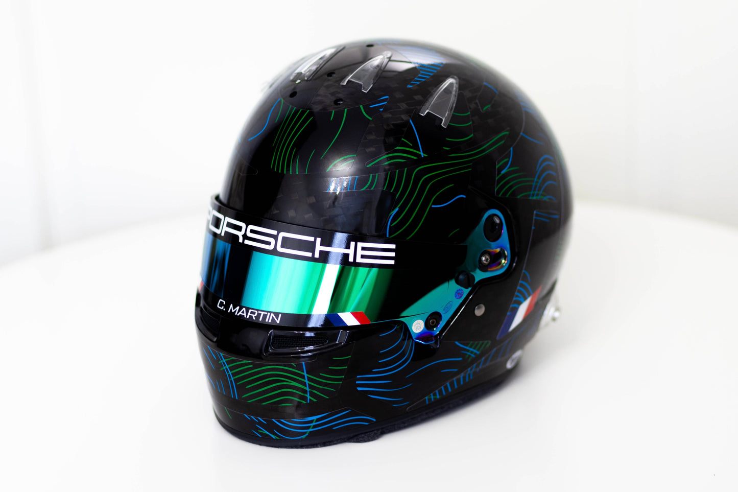 ASCARI Sticker Kit for helmet Color Scheme #7 VAWE Graphics (design pack) (Karting, Motorsport, Moto)