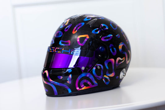 PLASMA Sticker Kit for helmet in Color scheme #3 (design pack) (Karting, Motorsport, Moto)