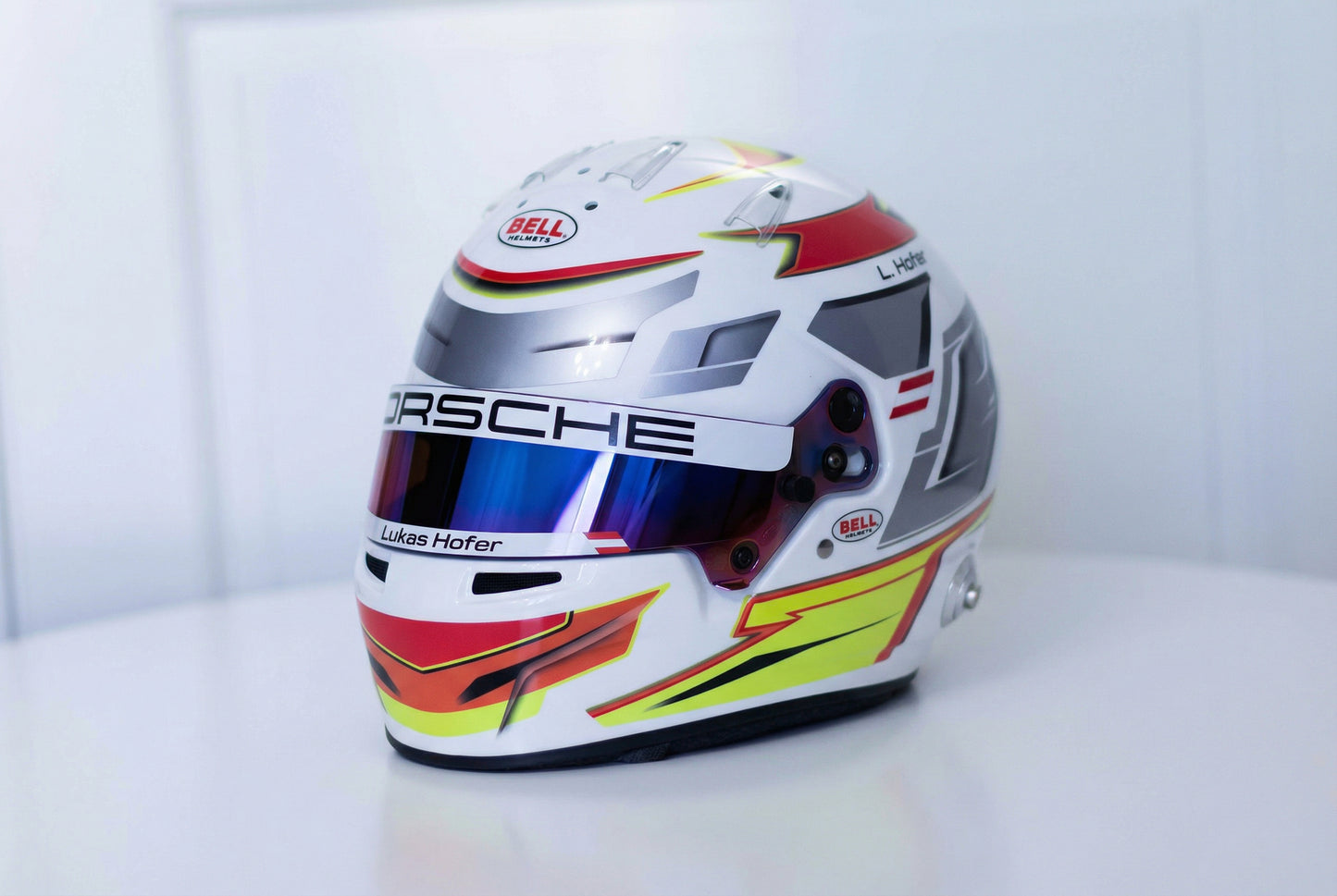 ALPHA Sticker Kit for helmet Color Scheme #7 with metal Silver (design pack) (Karting, Motorsport, Moto)