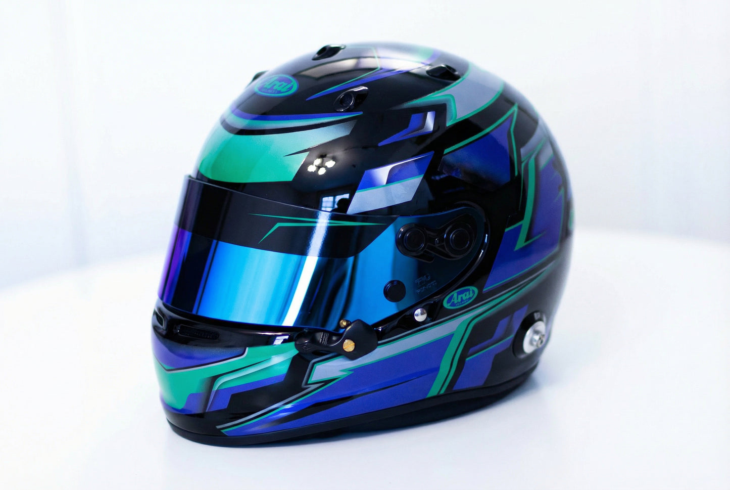 ALPHA Sticker Kit for helmet Color Scheme #8 (design pack) (Karting, Motorsport, Moto)