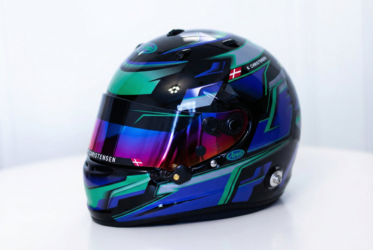 ALPHA Sticker Kit for helmet Color Scheme #8 (design pack) (Karting, Motorsport, Moto)
