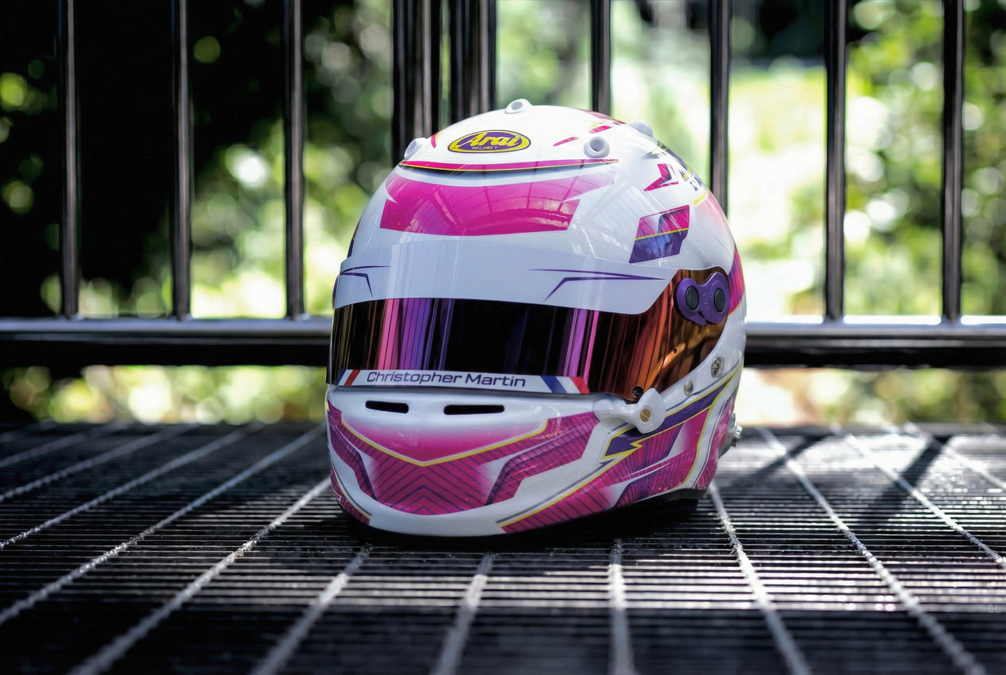 ALPHA Sticker Kit for helmet Color Scheme #3 (design pack) (Karting, Motorsport, Moto)