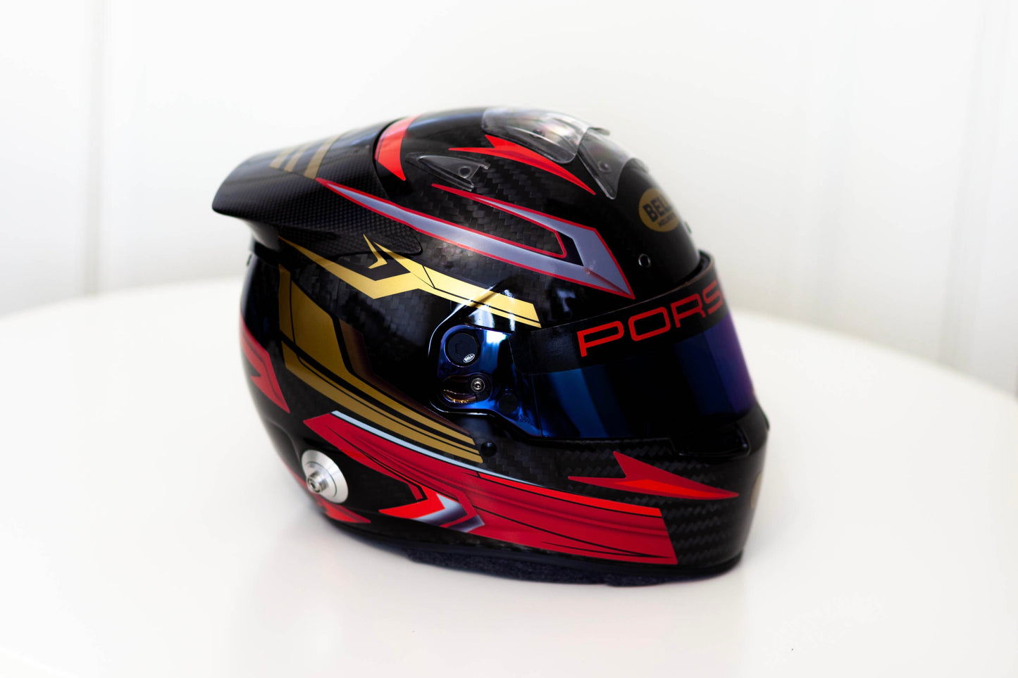 MUGELLO Stickers for helmet Color scheme #5 with Names&Flag and Metal (design pack) (Karting, Motorsport, Moto)