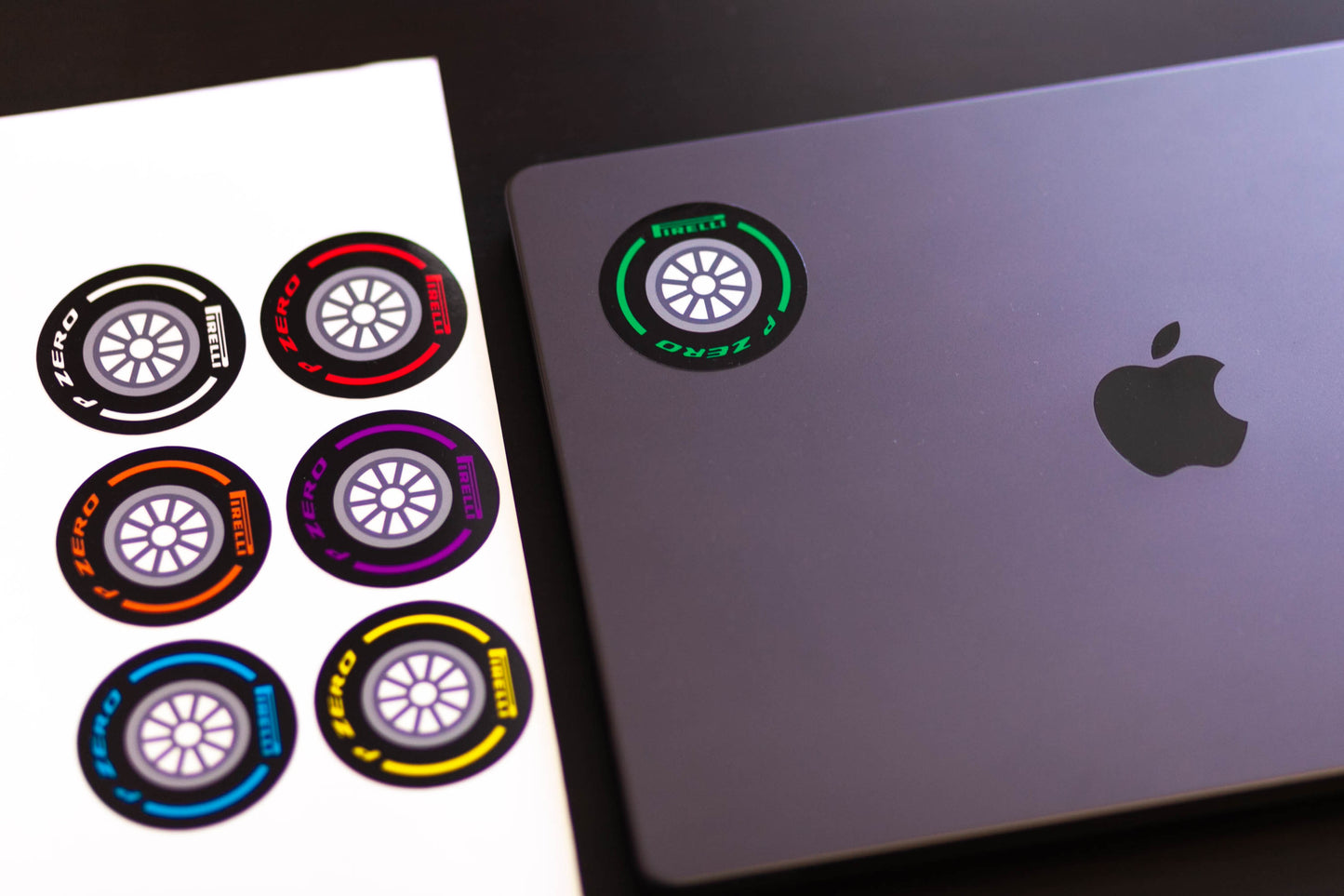 Pirelli Zero Sticker Set 7pcs (Karting, Motorsport, Moto)