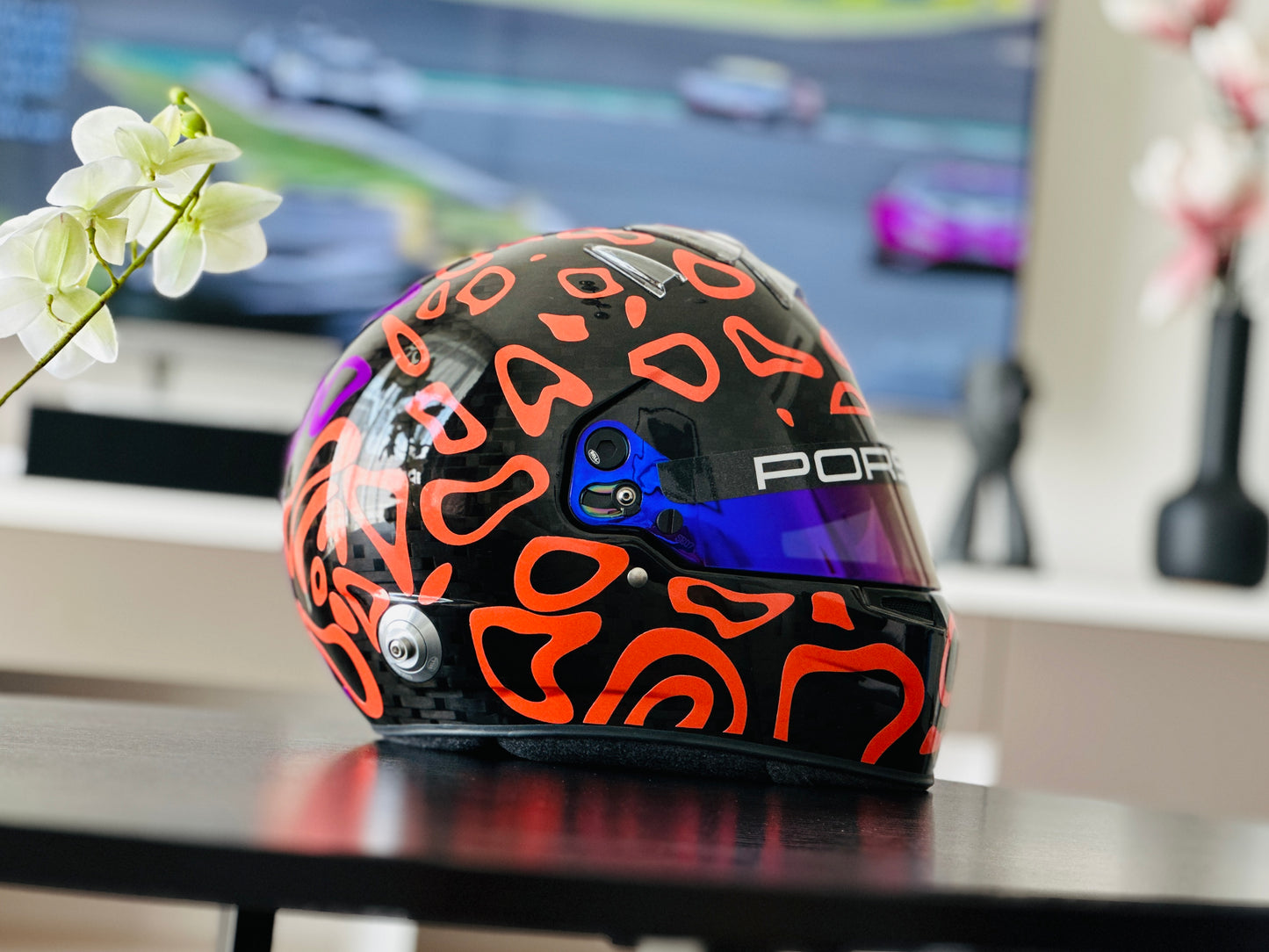 PLASMA Sticker Kit for helmet in Color scheme #2 with part FLUO (design pack) (Karting, Motorsport, Moto)