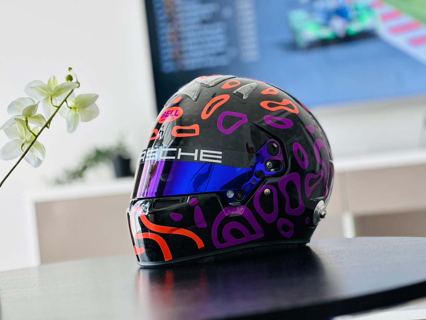 PLASMA Sticker Kit for helmet in Color scheme #2 with part FLUO (design pack) (Karting, Motorsport, Moto)