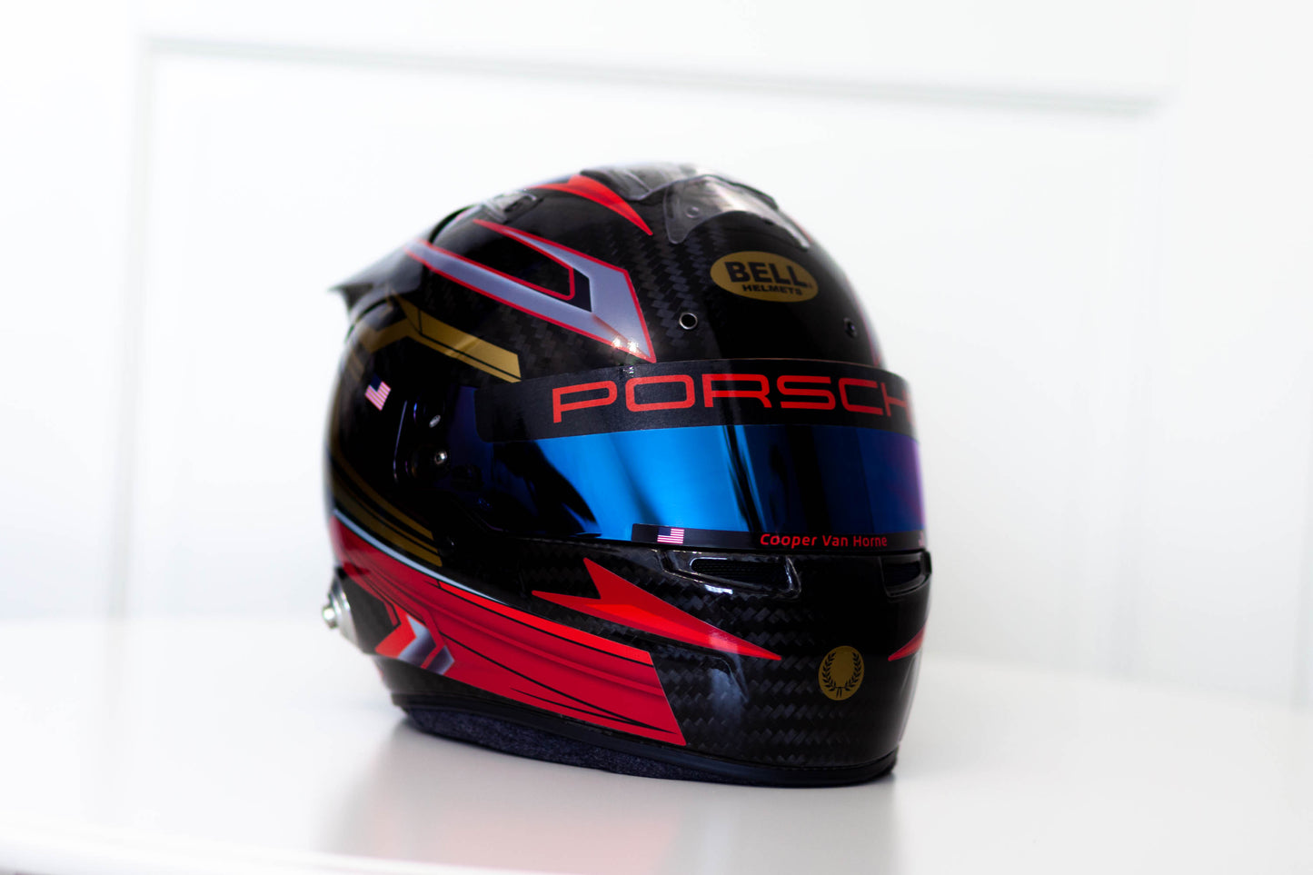 MUGELLO Stickers for helmet Color scheme #5 with Names&Flag and Metal (design pack) (Karting, Motorsport, Moto)