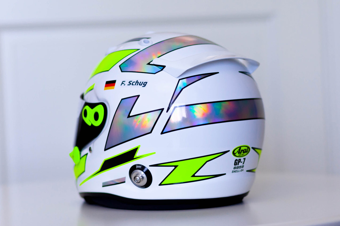 SEBRING Stickers in FLUO and CHROME for helmet (design pack) (Karting, Motorsport, Moto)